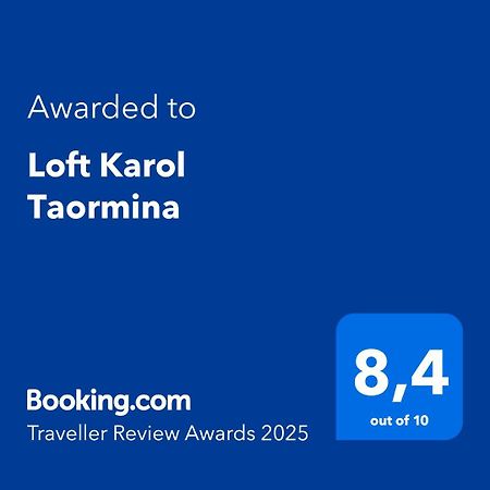 Loft Karol Taormina Leilighet Gaggi Eksteriør bilde